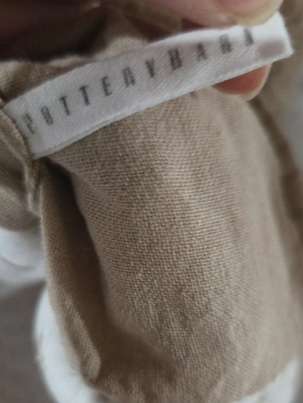 Pottery Barn Quilted Pillow Shams. Linen Blend. Set Of 2